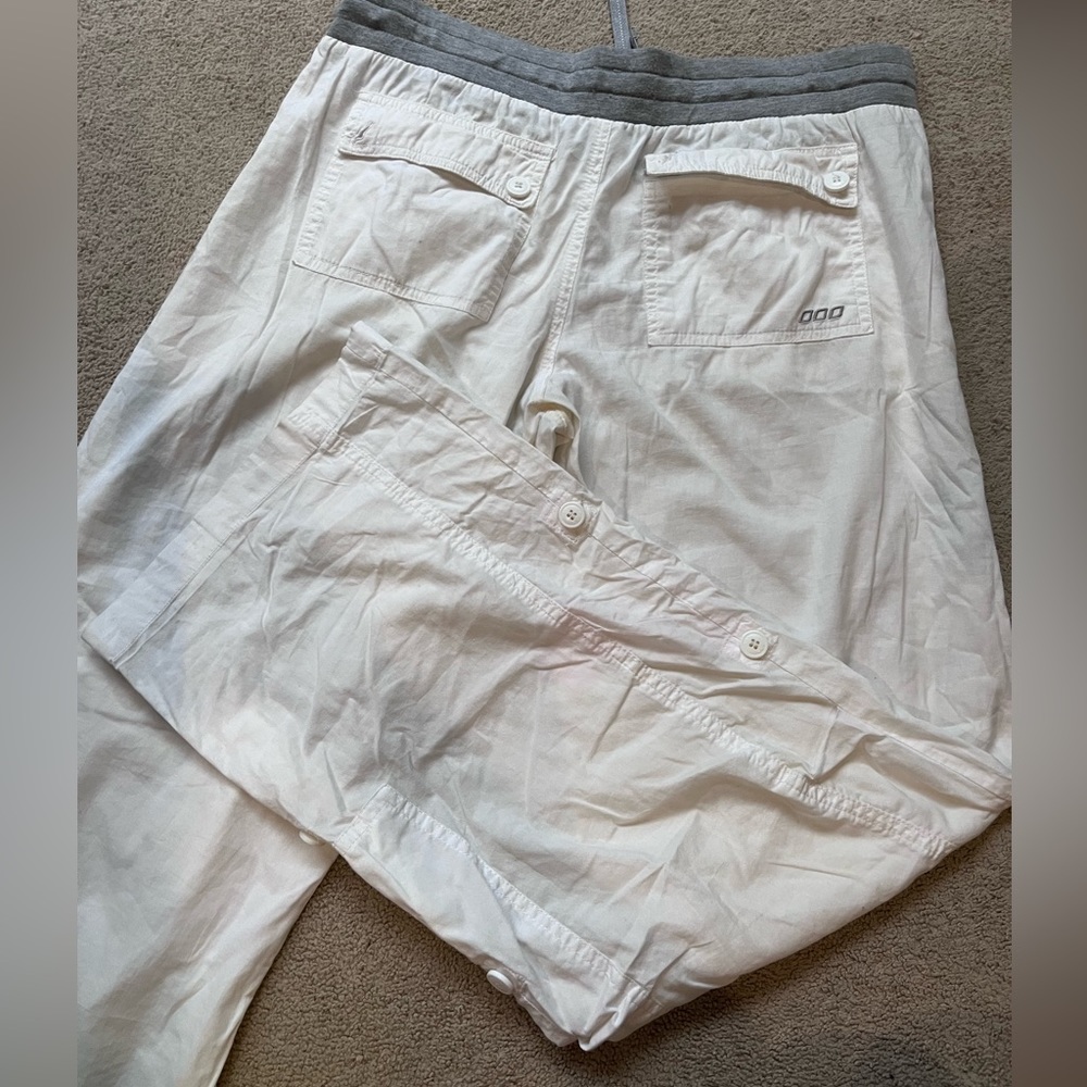 White Vintage Lorna Jane “flash dance pants” (low waisted “cargo style” pants) - Picture 2 of 2
